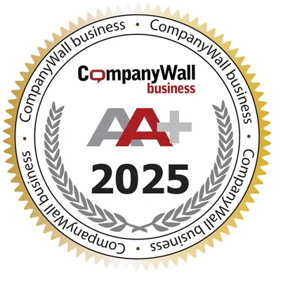 Certificato AA+ CompanyWall business 2025 di NAZA d.o.o. Slovenia Consulting